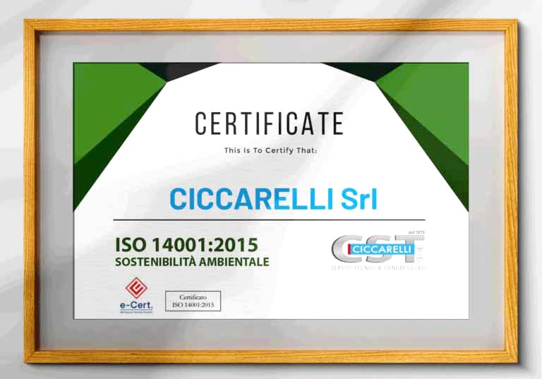 Certificazione ISO 14001:2015