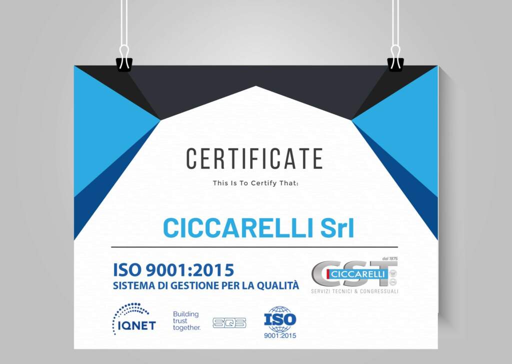 Certificazione ISO 9001:2015